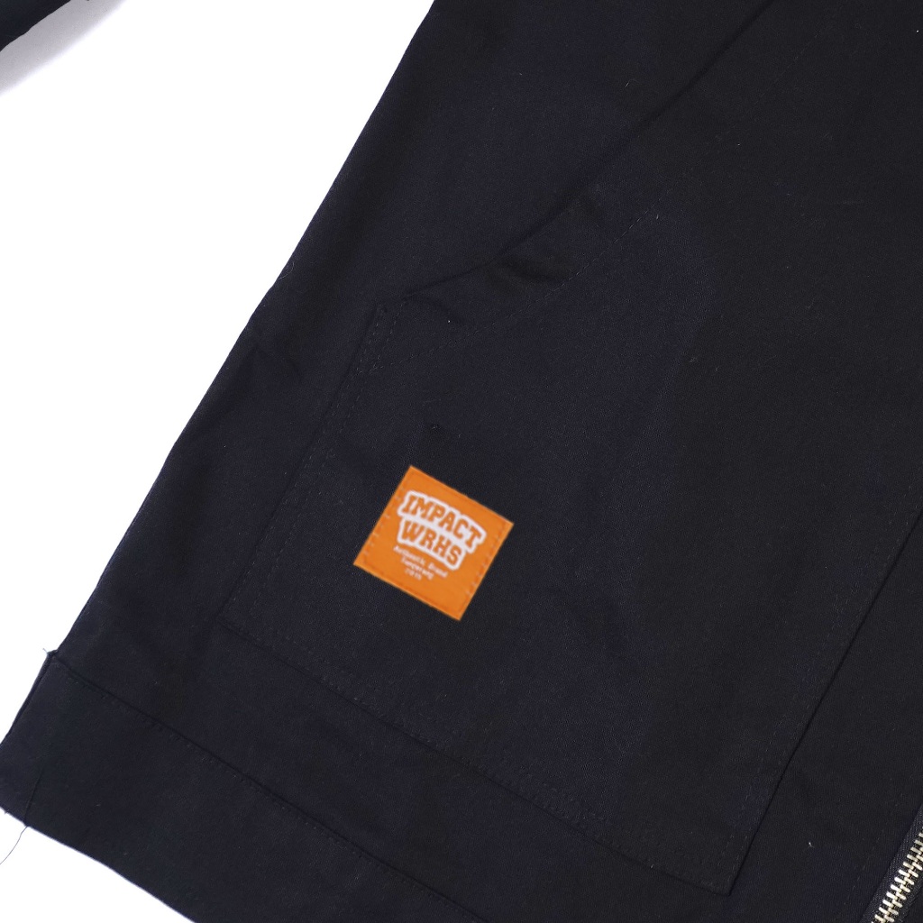 Impact Wearhouse Work Jacket Twill Cotton Hitam Bubble