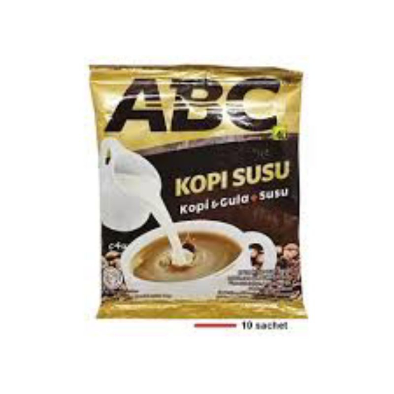 

Kopi susu ABC 1 renceng isi 10 sachet