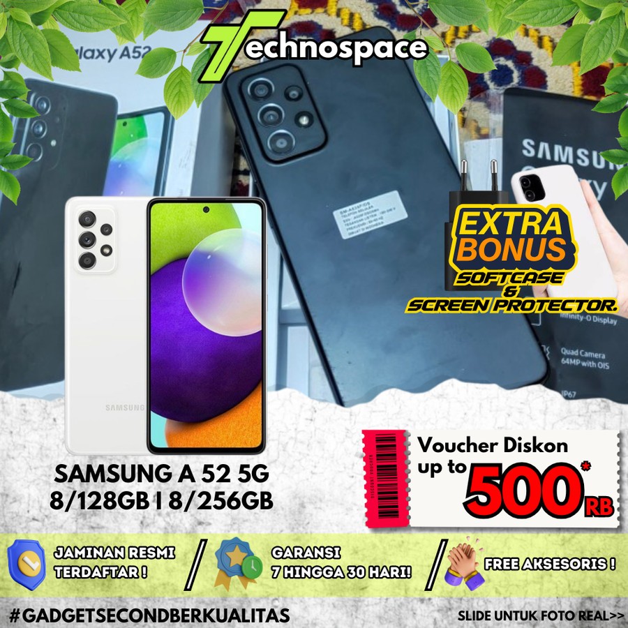 Samsung galaxy A52 256gb 128gb second original resmi sein