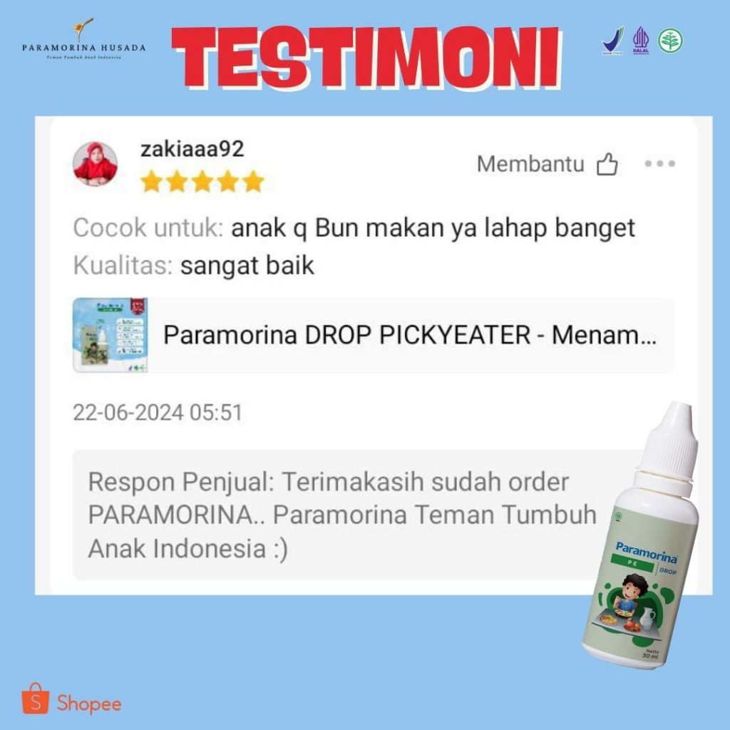

Nycyta Home [ Stok] Vitamin Menambah Berat Badan Anak Usia 6 Bulan Sampai 12 Tahun - Paramorina Pe