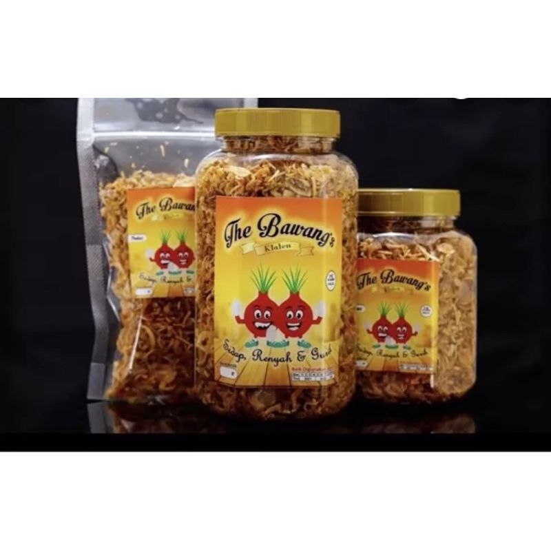 

Brambang goreng renyah 1kg kemasan pouch tebal .Wangi gurih