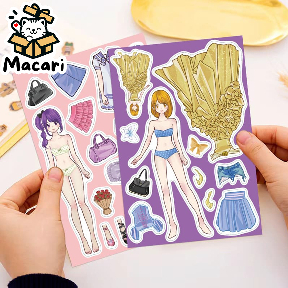 

[STIKER DRESSUP] Koleksi Stiker DIY Dress Up / Stiker Ganti Baju / Stiker Jadul Ganti Baju