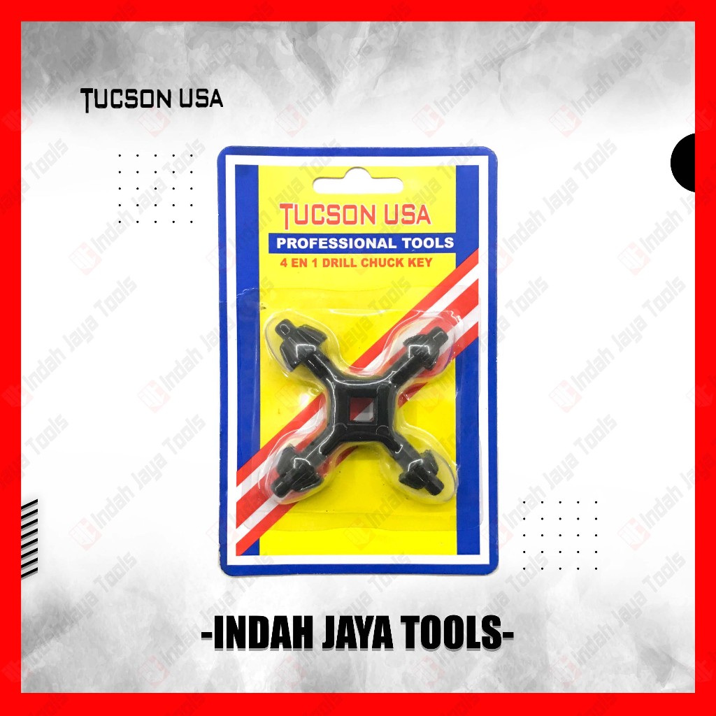 GNT Kunci Kepala Bor 4 Cabang Universal - Key For Drill Chuck