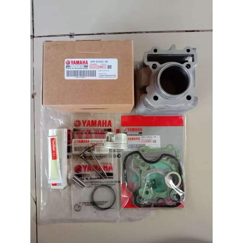 BLOK SEHER ASSY+PAYUNG KLEP  KOMPLIT YAMAHA MIO M3/FINO FI 125/SOUL GT 125/MIO Z ORI YGP