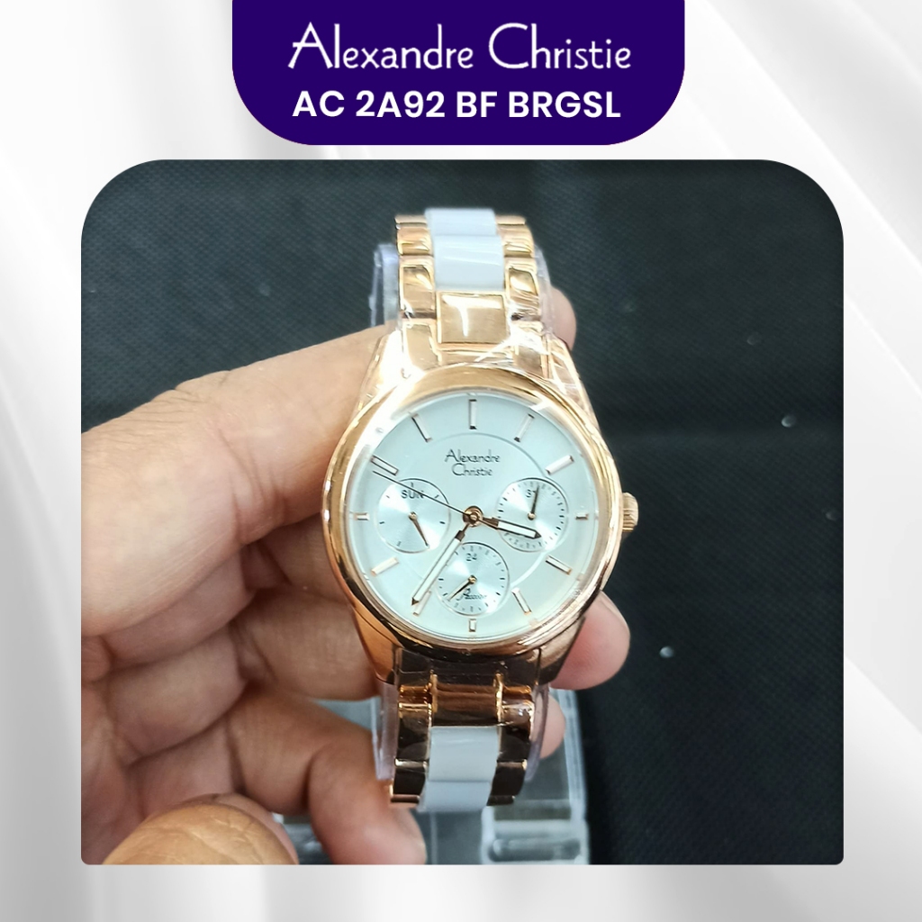 Jam Tangan Wanita Alexandre Christie AC 2A92 BF BRGSL Original Murah