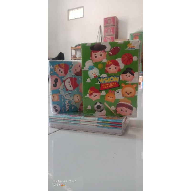 

Buku tulis " VISION" isi 10 ,@32 dan 38 pcs