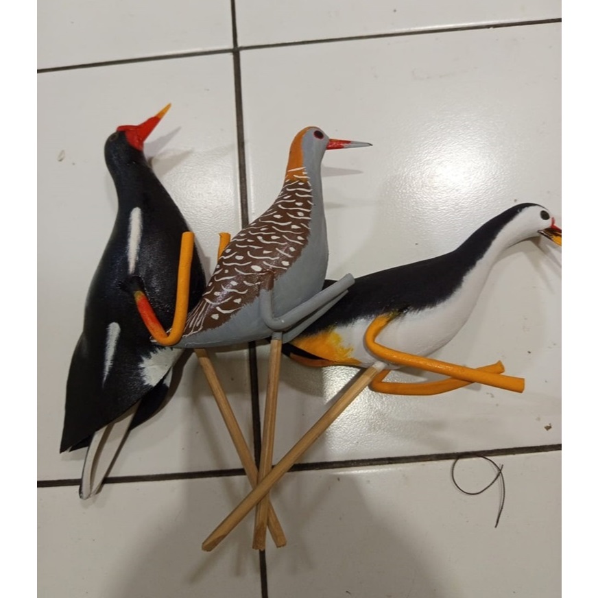 JONTROT BURUNG RAWA MIRIP ASLI PATUNG BURUNG AIR MANUK SAWAH RUAK RUAK MANDAR PERUK SINTAR MANDAR PA