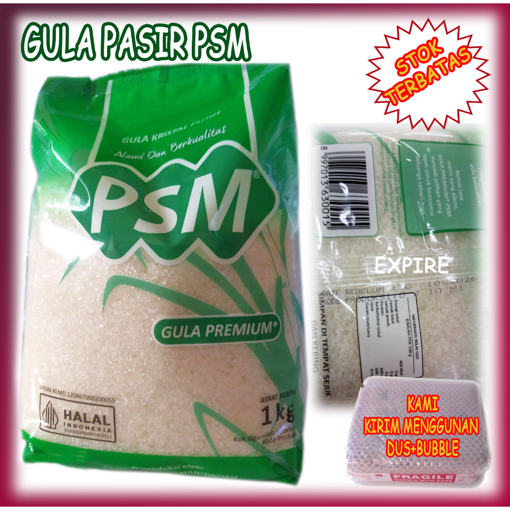 

Gula Pasir PSM Premium Kemasan 1 kg