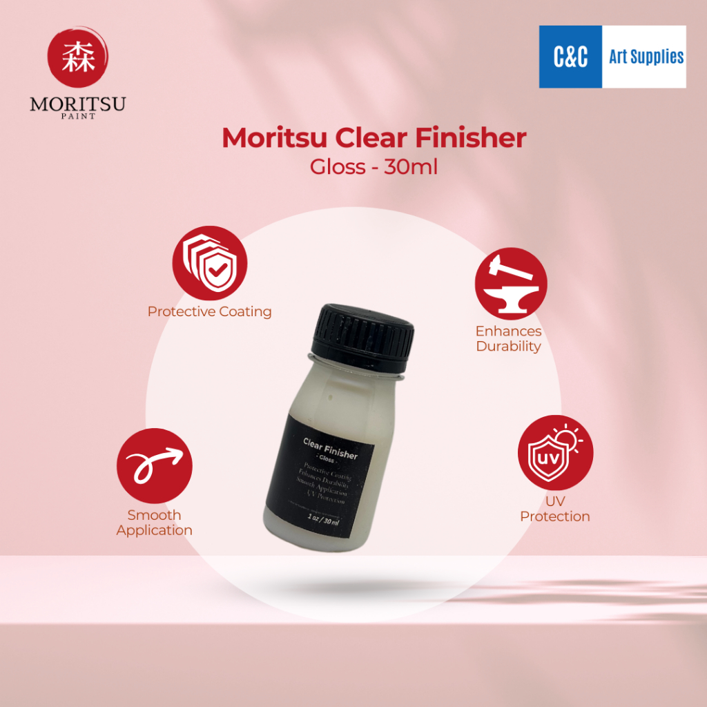 

Clear Finisher Premium - Moritsu Clear Finisher, Pelindung & Varnish untuk Cat Sepatu, Denim, Jaket, dan Topi Custom