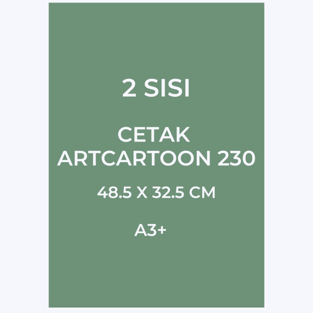 

(2 SISI 230gr) CETAK ARTCARTOON A3+ MURAH POSTER PRINT