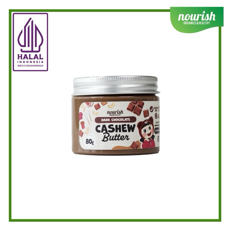 

SELAI KACANG MEDE DARK CHOCOLATE CASHEW BUTTER NOURISH INDONESIA 80GR