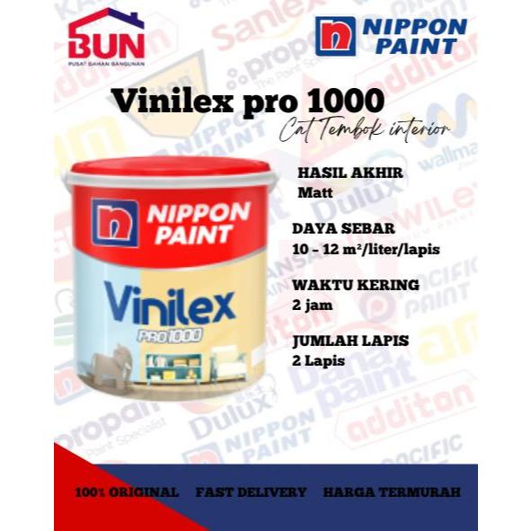 VINILEX PRO 1000 CAT INTERIOR NIPPON PAINT 4.5KG // NP251X SUNSET YELLOW (X)