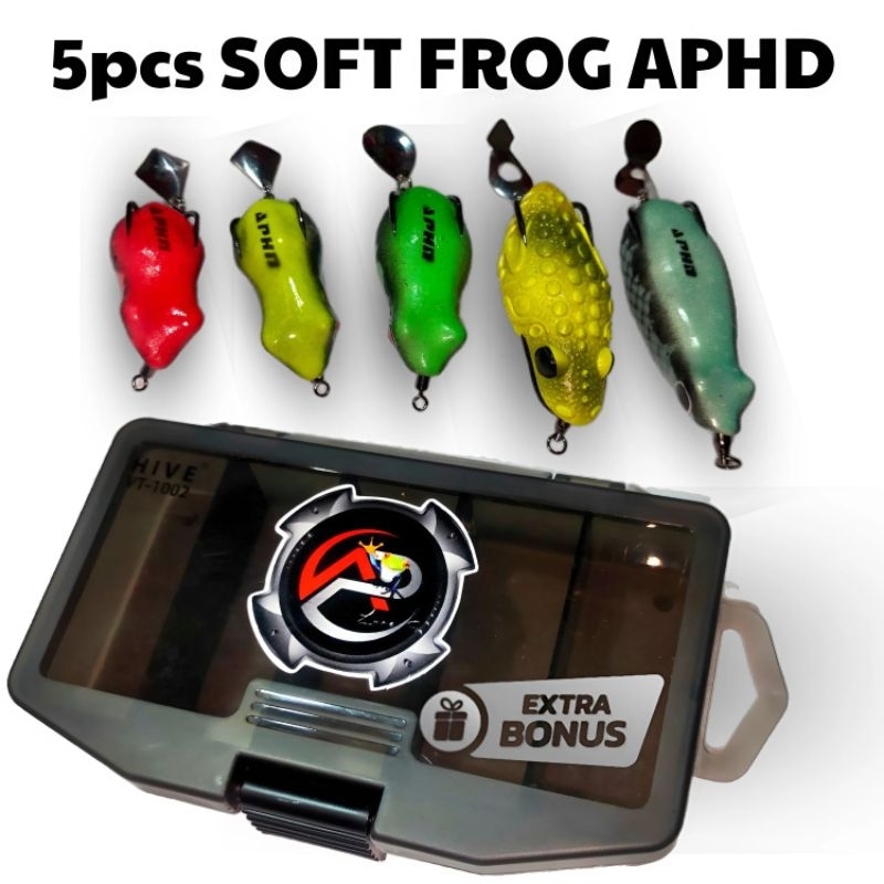 5Pcs SOFT FROG APHD-LURE BONUS BOX LURE