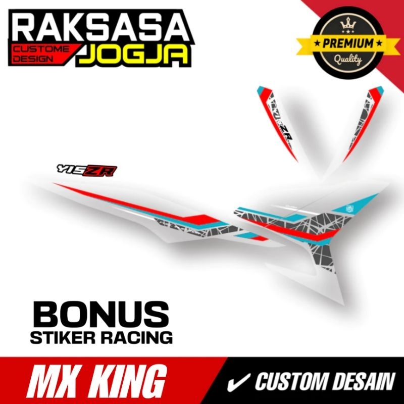 STRIPING CUSTOM MX KING EXCITER / YAMAHA SNIPER 150 MXi / DASAR HITAM / STRIPING YAMAHA Y15ZR / EXCI