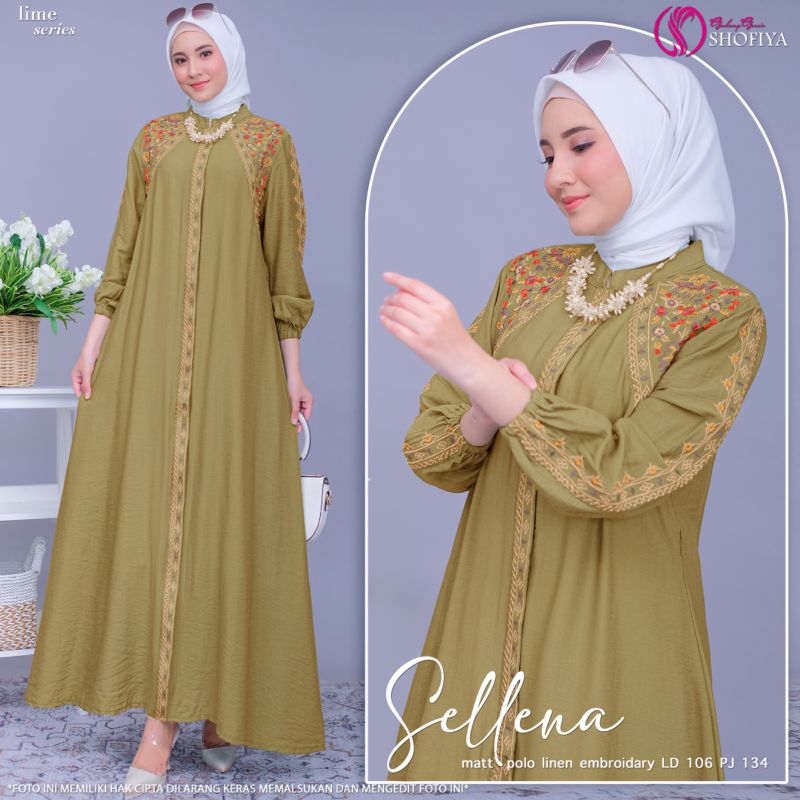 [NEW] GAMIS DRESS SELLENA BY SHOFIYA // FASHION MUSLIM KEKINIAN // DAYA LIDYA BY SHOFIYA