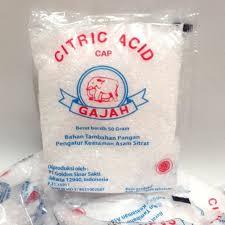 

(T) Sitrun Cap Gajah 100% original Citric Acid REPACK Food Grade 50gram