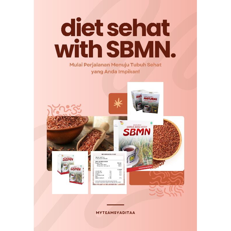 

SBMN (SERBUK BERAS MERAH NATURAL)