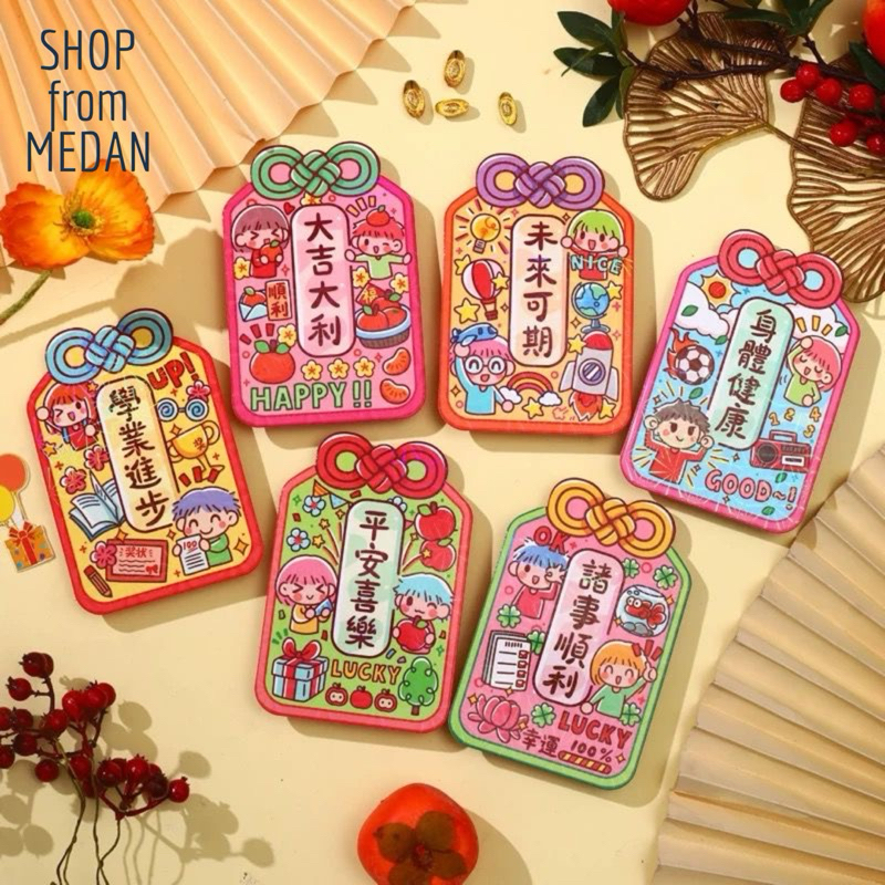 

6LEMBAR ANGPAO PITA KARAKTER PREMIUM TEBAL/ANGPAU TERBARU AMPLOP BERGAMBAR