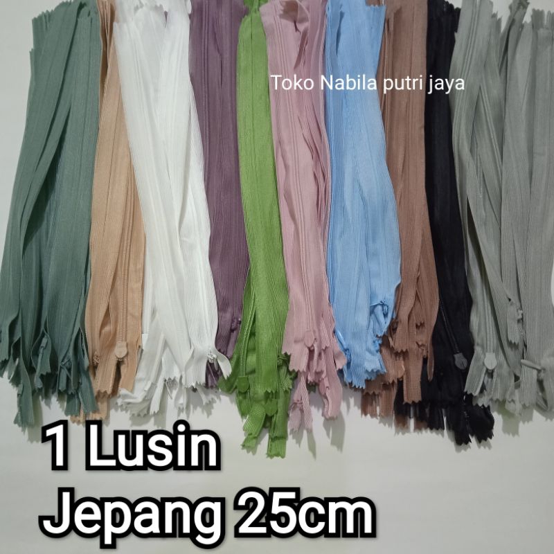 Resleting jepang 25 cm, Resleting jepang pendek
