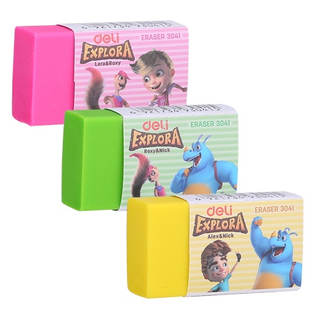 

DELI Eraser Explora Penghapus Stip Warna 3041