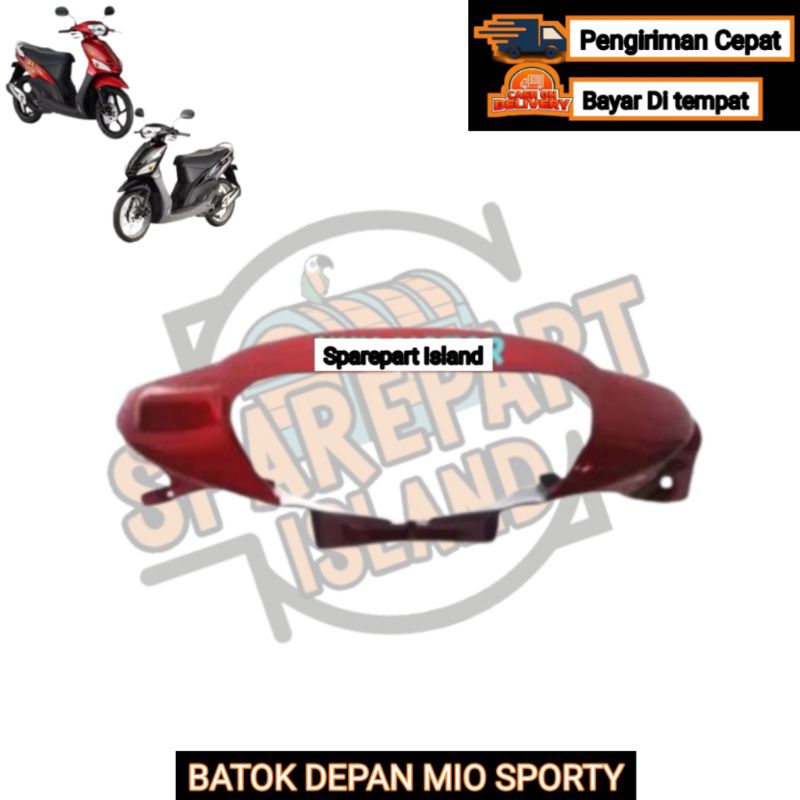 COVER BATOK KEPALA DEPAN MIO SPORTY MERAH MAROON - BATOK PALA DEPAN MIO SPORTY MERAH MARUN