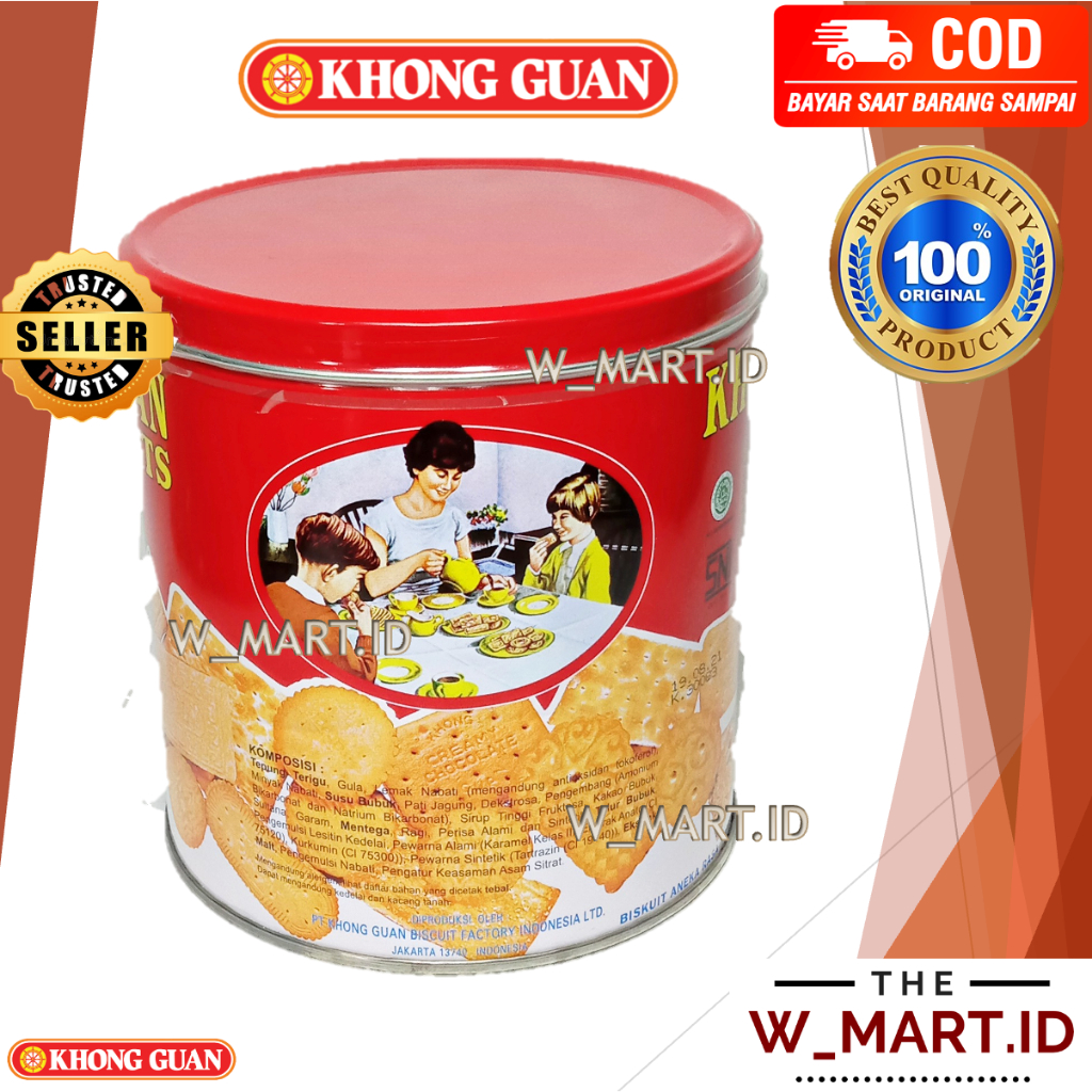 

BISKUIT KHONG GUAN KALENG MERAH KHONGGUAN BISCUIT LEBARAN 650 GR