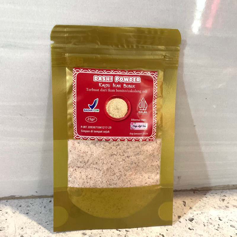 

Marutomo Hondashi powder 25gr kaldu ikan bubuk bumbu masakan jepang ramen sushi udon pengental sup dan semur Halal termurah