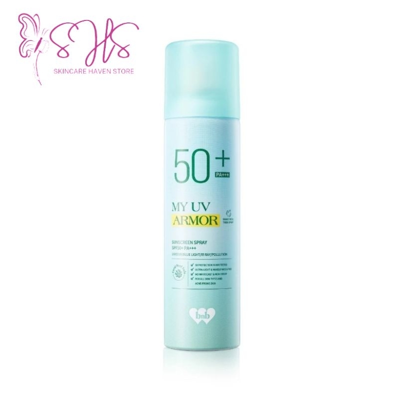 READY STOCK BNB My UV Armor Sunscreen BNB My UV Armor Sunscreen Spray SPF 50+ PA+++
