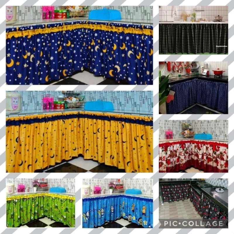 gorden kolong hordeng kolong gorden kolong dapur karakter jumbo