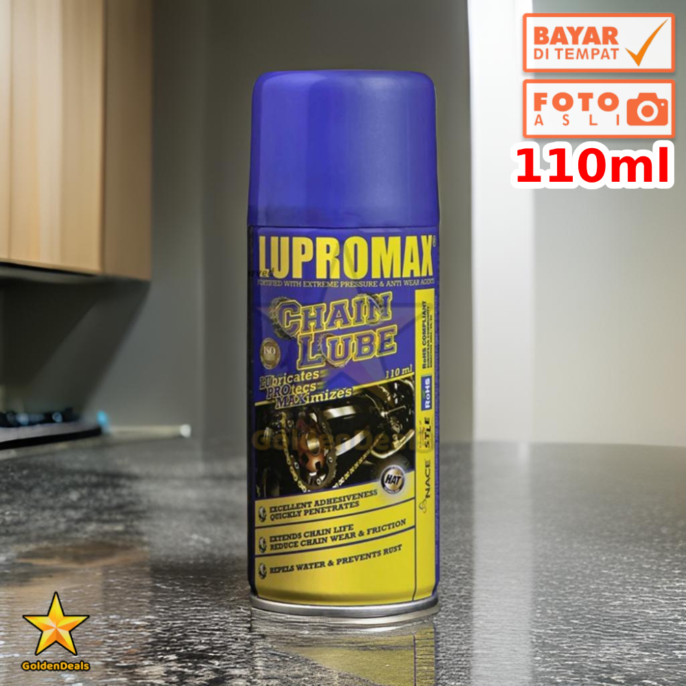 [110 Mililiter] Lupromax Chain Lube Pelumas Rantai - 110 ml