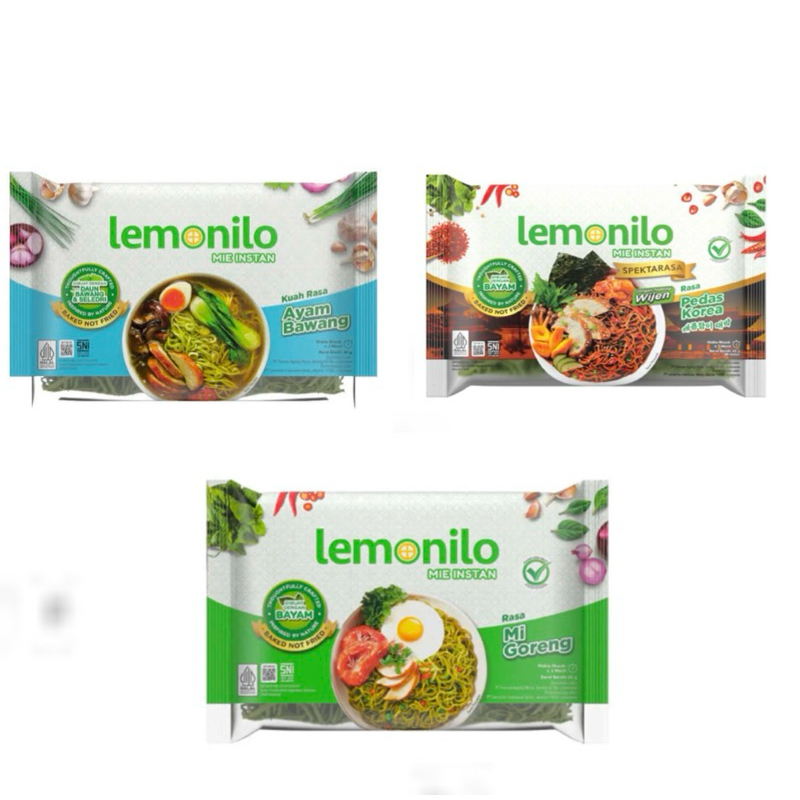 

5pcs lemonilo 3 varian rasa | mie instan