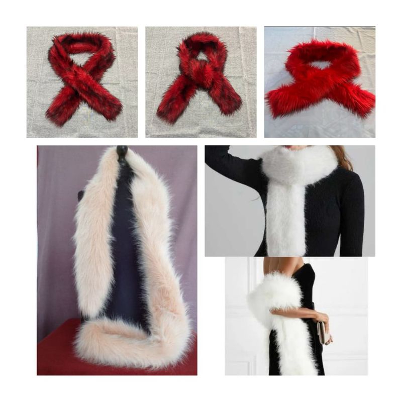 Syal Bulu Viral / Syal Bulu Korea Lembut Fashionable