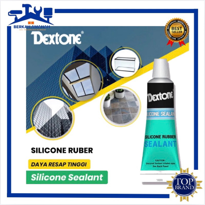 Lem silent atau Silicon merek Dextone Lem kaca 70gr