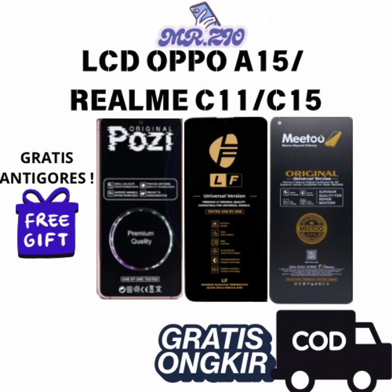 LCD OPPO A15/ A15S REALME C11/ C12/ C15/ NARZO 20/ 30A FULLSET TOUCHSCREEN ORIGINAL 100%
