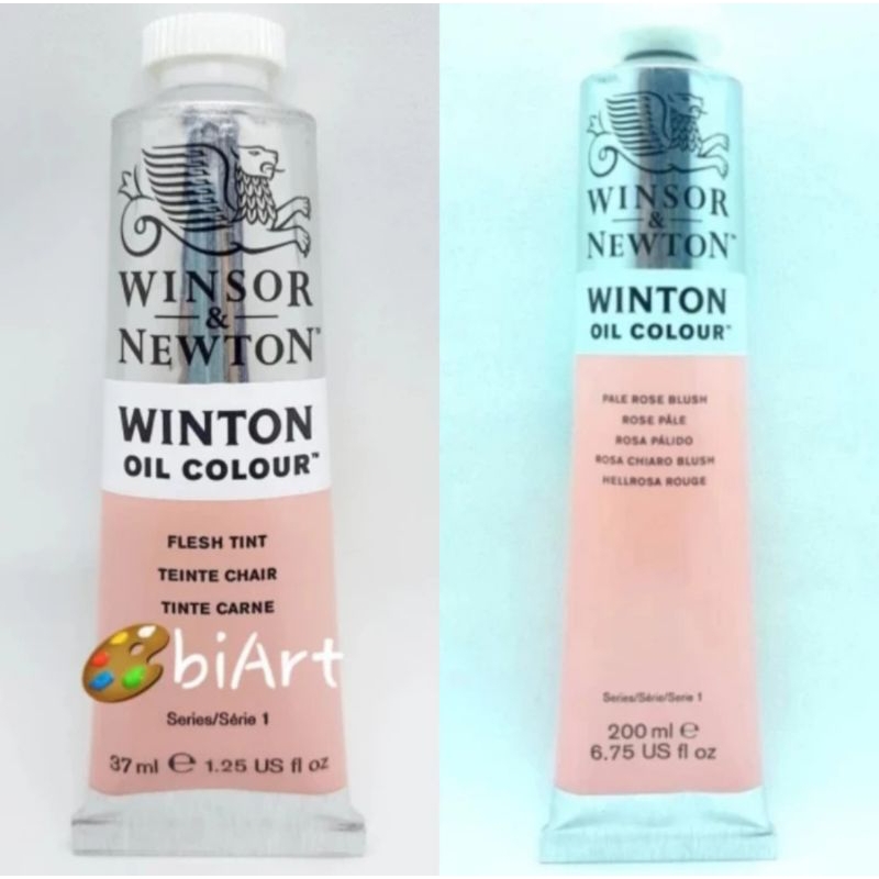 

Cat Minyak Winton Oil Colour 200ml / 37ml Flesh Tint ( Pale Rose Blush ) Winsor & Newton