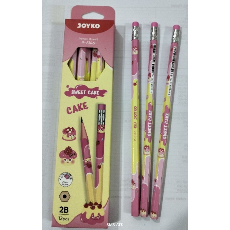 

(Ecer/6 pcs) Pensil 2B Joyko P-8146/8148