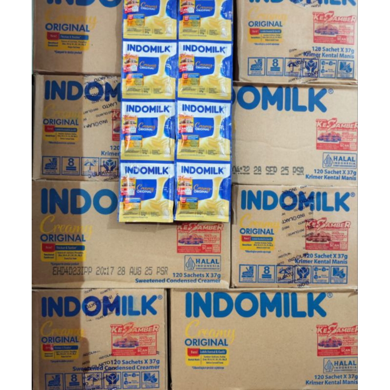 INDOMILK SACHET PUTIH 1 DUS SUSU KENTAL MANIS