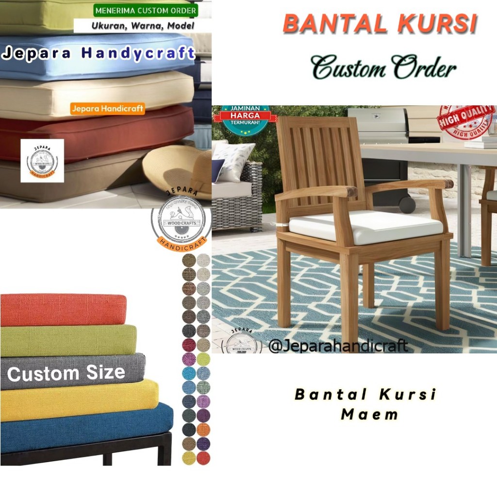 Bantal Kursi Makan | Bantalan Kursi | Busa Kursi Makan | Alas Duduk Kursi | Bantal Kursi