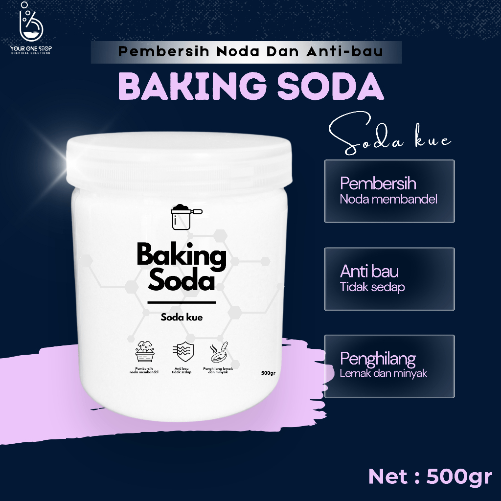 

Baking Soda 500 GRAM - Sodium Bicarbonate Food Grade - Soda Kue