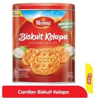 

Roma biskuit kelapa kaleng 345 gram