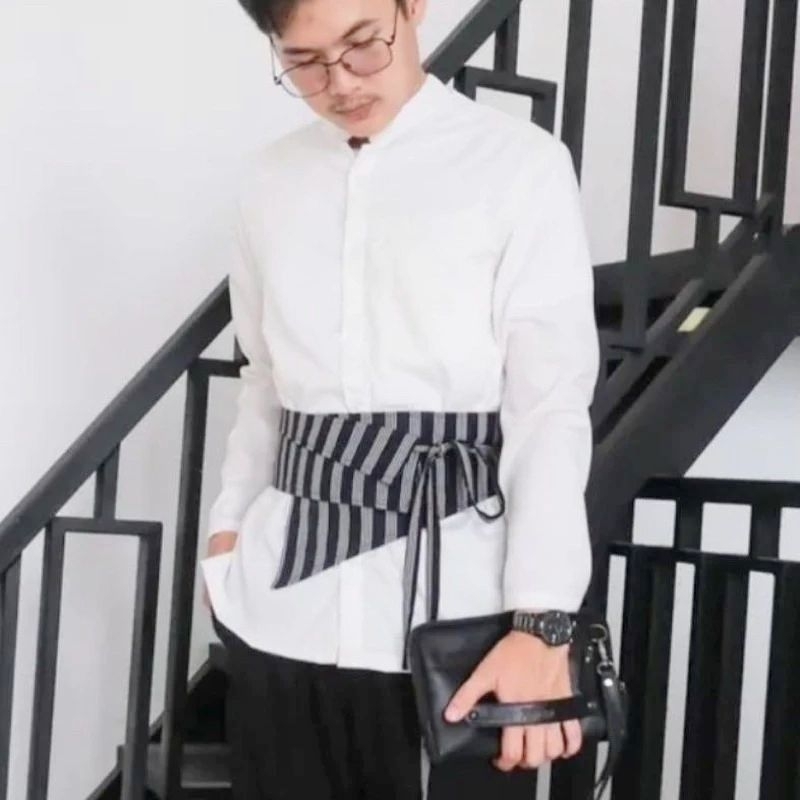 Obi Belt Batik Tenun Obi Unisex Pria Wanita Ikat Pinggang Wanita Ikat Pinggang Pria Ikat Pinggang Te