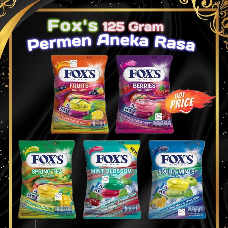 

Fox's Permen Oval 125 grm Bening Berbagai Varian Pilih Rasa berries fruits mints blossom mint spring tea hot price