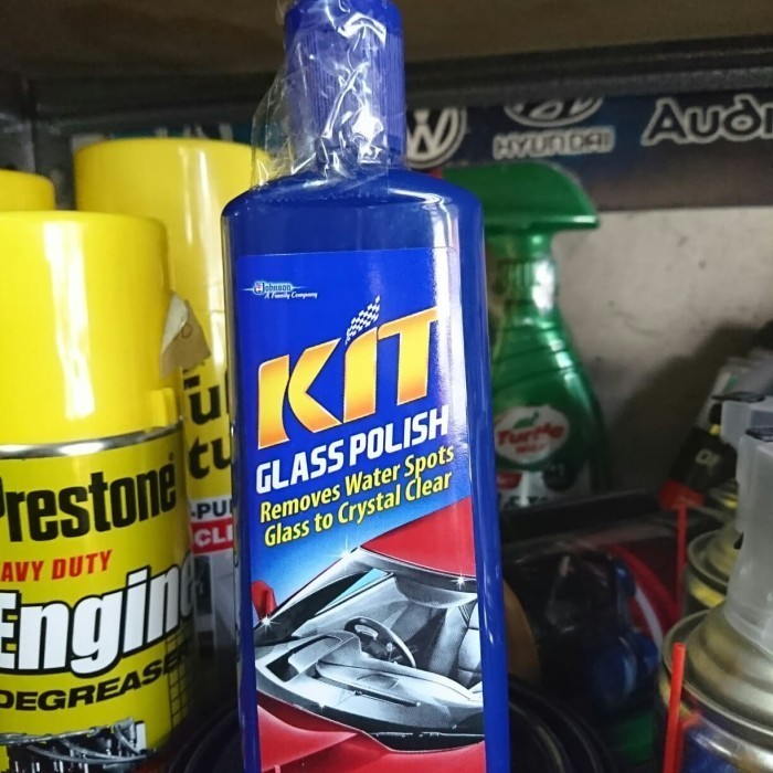 KIT GLASS POLISH PEMBERSIH PENGKILAP KACA ANTI JAMUR NODA kaca mobil rumah jendela cermin