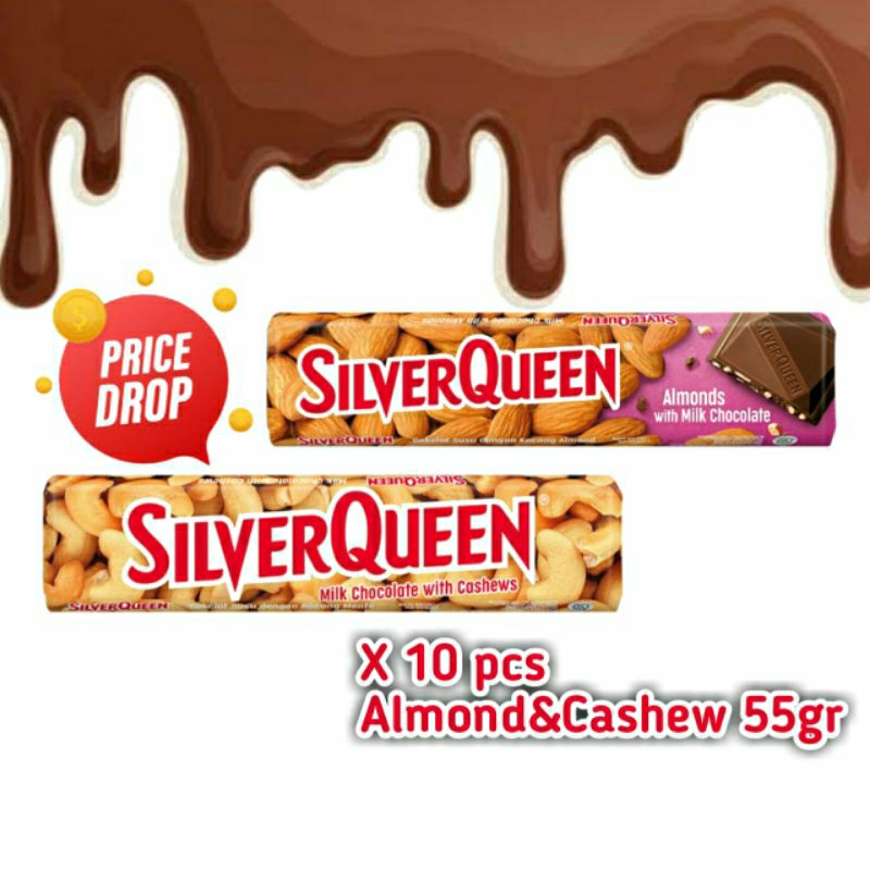 

SlverQueen Almond Cashew 55g x 10pcs