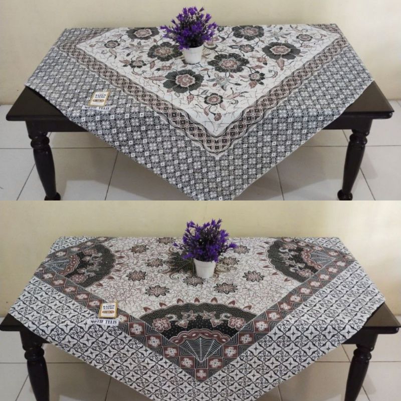 TAPLAK MEJA TAMU KAIN BATIK AESTHETIC SEGI EMPAT TERBARU 2024
