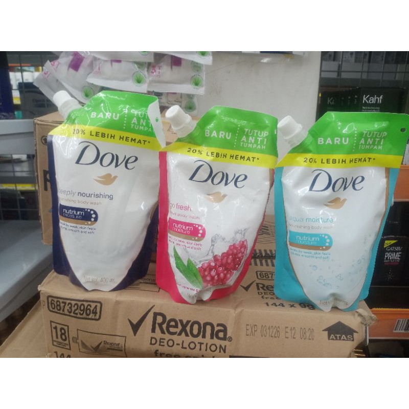 Dove Sabun Cair Refill 400ml | Dove Sabun Cair Mandi Refill 400ml