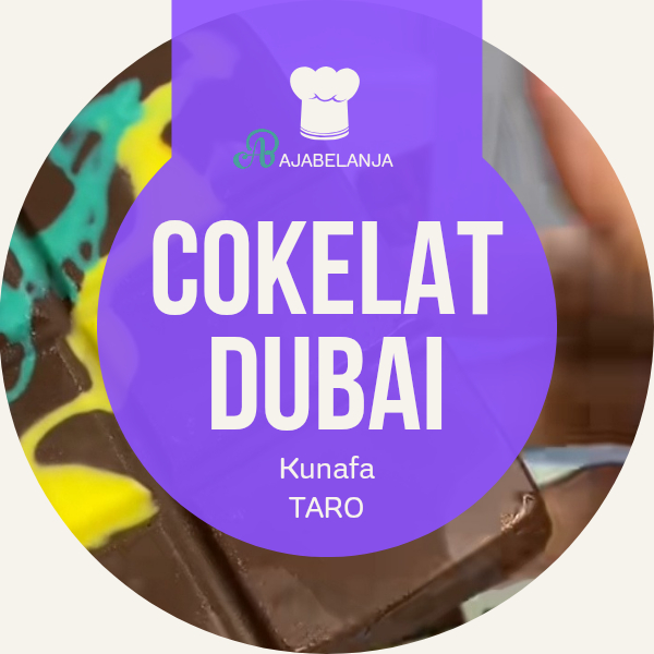 

Cokelat Dubai Viral Kunafa Taro Ori 100%