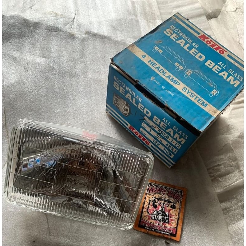 Lampu Sealed Beam Kotak 12V 50W Koito JAPAN