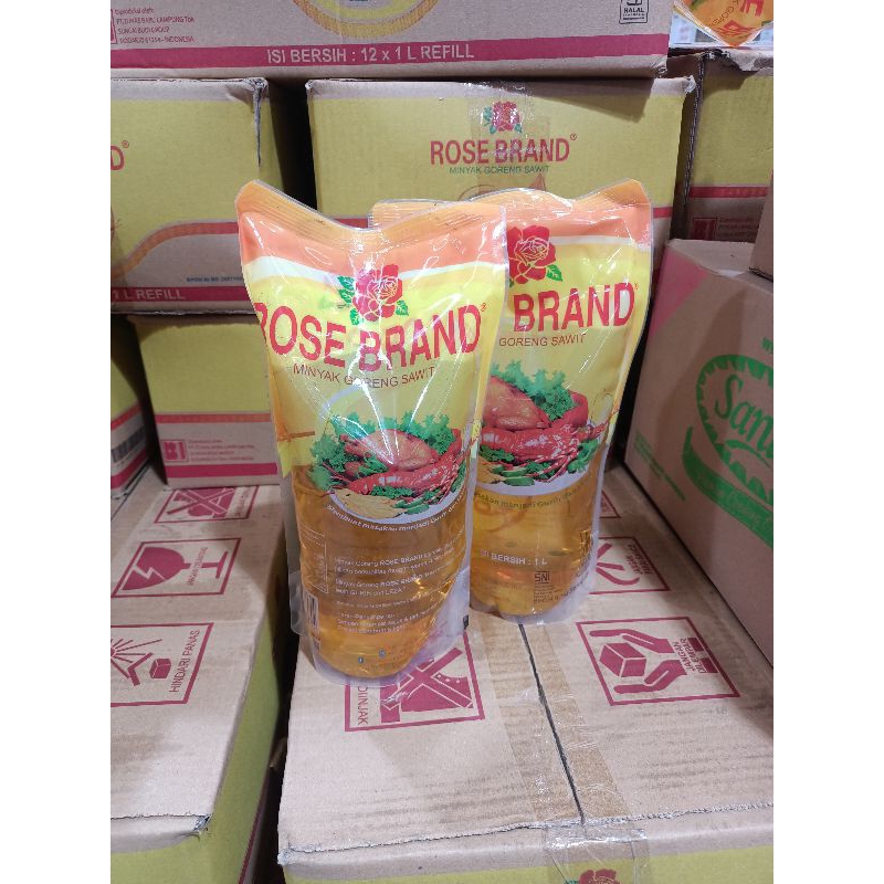 

Minyak rose brand 1L isi 12pcs/karton/minyak goreng rose brand 1L