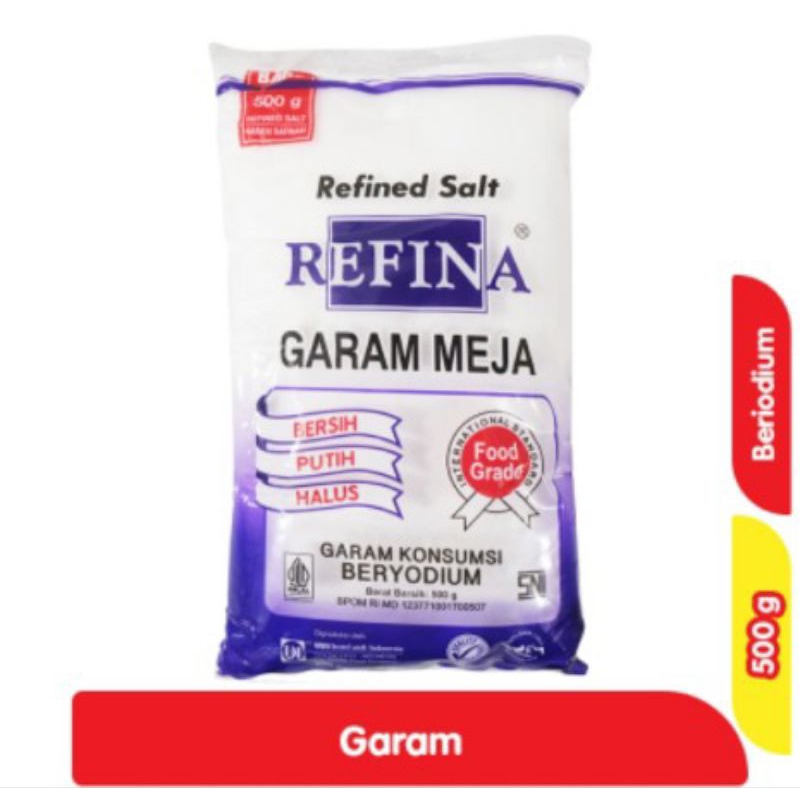 

Refina Garam Yodium Kemasan 500 gram